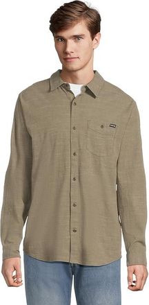 Hurley One And Only Slub Long Sleeve Mens Clothing Olive : 2XL, Cotton/Spandex