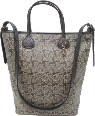 Celine Black Pvc Leather Tote Bag (Pre-Owned)