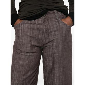 PANICALE Tailored Virgin Wool Trousers - Brown