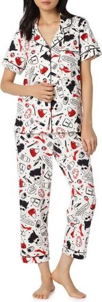 Bedhead Pajamas Print Stretch Organic Cotton Crop Pajamas in Devil Wears Prada at Nordstrom, Size X-Large