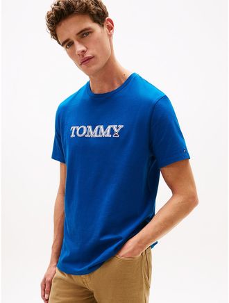 Tommy Hilfiger Mens Tommy Graphic Logo T-Shirt - Blue - XXXL