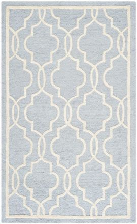 Safavieh Alfombra lana blu/neutrale 91 x 152 cm