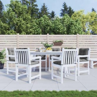 vidaXL Coj&iacute;n Silla Jard&iacute;n Respaldo Bajo 6 Uds Tela Gris 100x50x7 Cm Vidaxl