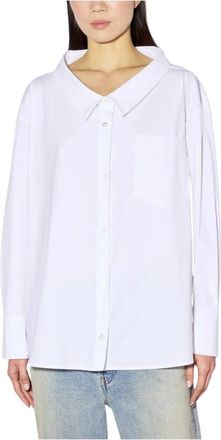Liviana Conti Koreaanse blouse - Dames - Overhemden - Wit - M - Katoen - Overhemden