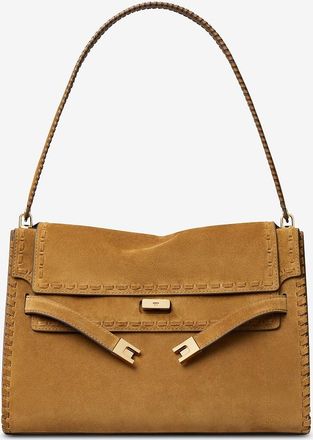 Tory Burch Schultertasche aus Wildleder mit Flechtmotiv Lee Radziwill Large