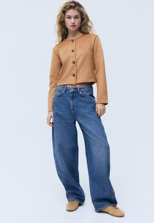 H&M Cardigan in Dark Beige at Nordstrom, Size Xx-Large