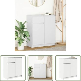 vidaXL Credenza con cassetto - Credenza con Cassetto Bianco 71x35x84 cm in Legno Multistrato
