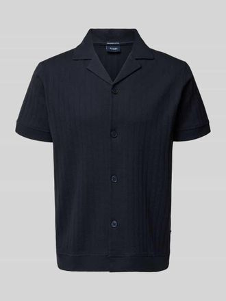 Joop Regular Fit Poloshirt mit durchgehender Knopfleiste in Marine, Gr&ouml;&szlig;e XXXL