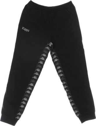 Kappa Zwarte lichtgewicht trainingspak broek - Heren - Sweatpants - Zwart - XL - Katoen - Broeken
