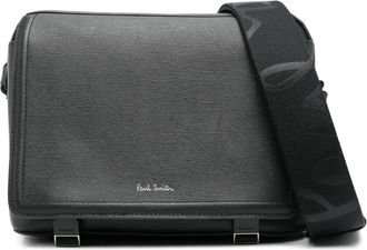 Paul Smith Borsa messenger in pelle goffrata - Nero