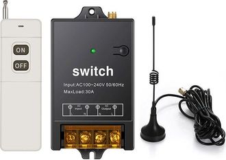 OEM Conmutador Rf Inal&aacute;mbrico - Rel&eacute; Ac 110 V 240 V 40 A - Alcance 1500 M - Ip54 - Para Equipos El&eacute;ctricos - 1 Unidad
