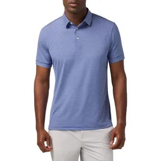 Mizzen+Main Versa Trim Fit Performance Golf Polo in Midnight Navy at Nordstrom, Size Xx-Large