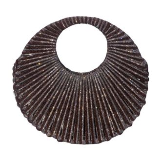 Hibourama Bags Tassen, Dames, Bruin, ONE Size, Jaya Medium Crystal Velvet