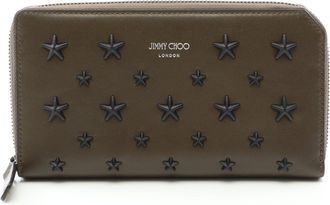Jimmy Choo London CARNABY Leather Long Wallet