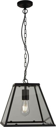Searchlight Searchlight Lanterns - 1 Light Lantern Pendant Matt Black, E27
