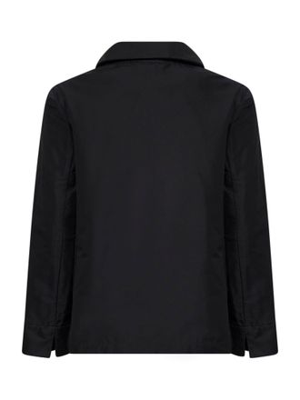 Max Mara Cotton-Blend Button-Front Jacket - Black
