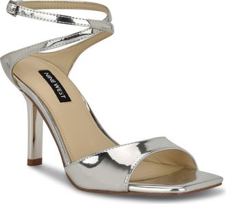 Nine West Devans Sandal in Silver at Nordstrom, Size 6