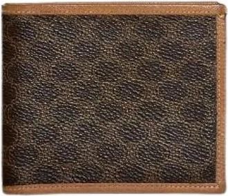 Celine Pre-owned Compact Coated Canvas Wallet - Dames - Vintage Accessoires - Bruin - ONE Size - Leer - Vintage