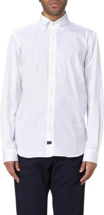 Fay Wit Casual Overhemd - Heren - Zakelijke Overhemden - Wit - XL - Overhemden