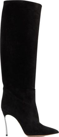 Casadei Blade Suede Boot - - Shoes - Donna - Nero - 38 EU