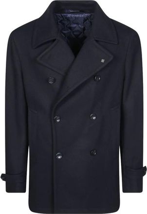 Tagliatore Monaco Coat - Heren - Trenchcoats - Blauw - M - Katoen - Jassen