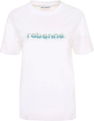 Paco Rabanne T-shirt girocollo - Bianco