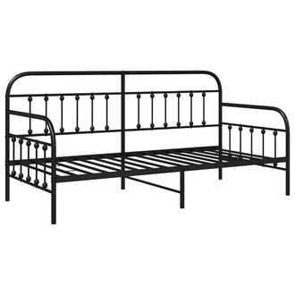 Berkfield Home Daybed Frame Black 90x200 cm Steel