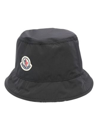 Moncler reversible bucket hat - men - Polyester/Polyester - L - Black