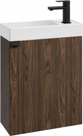 Badplaats Mueble De Ba&ntilde;o Keno 50 X 23 Cm - Marr&oacute;n Nogal - Mueble Con Lavabo