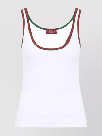 Gucci knit web tank top