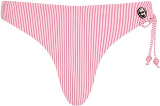 Karl Lagerfeld Ikon striped bikini bottoms - women - Polyester/Fabric/Nylon - L - Pink