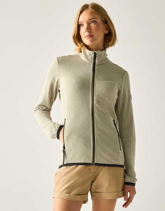 Regatta Mavrey - Pile color pergamena con zip-Bianco