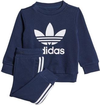 adidas Crewneck Sweatshirt & Joggers Set in Night Indigo at Nordstrom, Size 3M