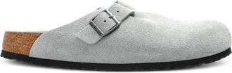 Birkenstock Clogs Boston in pelle scamosciata - Grigio