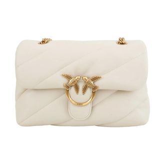 Pinko Shoulder Bags, female, White, Size: ONE SIZE Love Bag Borse