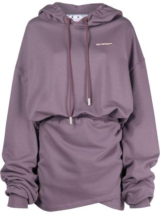 Off-white Abito con cappuccio - Viola
