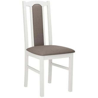 Mirjan24 Mobilier1 - Silla Victorville 145, Blanco, 95x43x47cm, Tapiz, De Madera, Madera, Muebles Ya Montados