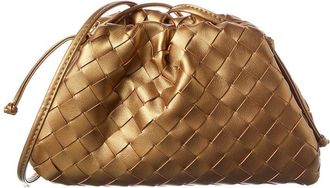 Tiffany & Fred Woven Metallic Leather Pouch