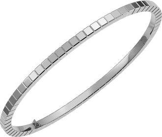Chopard Ice Cube 18k White Gold Bangle, Size Small