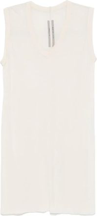 Rick Owens V-neck top - women - Viscose/Silk - 42 - Neutrals