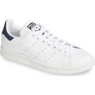 adidas Stan Smith Sneaker in White/white/dark Blue at Nordstrom, Size 6.5