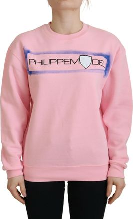 Philippe Model Printed Long Sleeves Pullover Womens Sweater