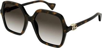 Gucci Authentieke Stijlvolle Brillen- Premium Kwaliteit! - unisex - Accessoires - Bruin - Maat: 56 MM