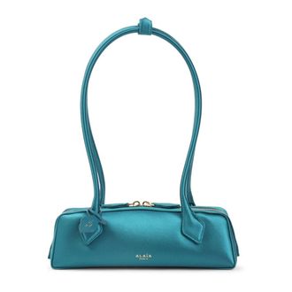 Alaia Shoulder Bags, female, Green, Size: ONE SIZE Le Teckel Small Bag