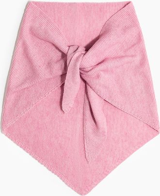 H&M Kraus rechts gestrickter Dreiecksschal - Pink