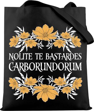 Generic Feminist Latin Quote Nolite Te Bastardes Tote Bag Feminist Womens Rights Shoulder Bag (Nolite B UK)