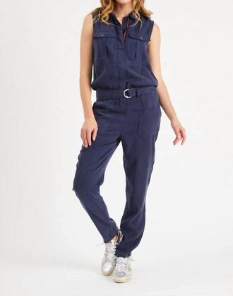 Etienne Marcel Utility Sleeveless Jumpsuit In Aviator Blue