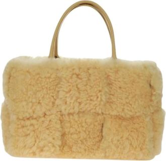 Bottega Veneta Pre-owned Handbags, female, Yellow, Size: ONE SIZE Pre-owned Vintage Leather Handbag