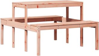 vidaXL Vidaxl - Mesa De P&iacute;cnic Madera Maciza Douglas 110x134x75 Cm