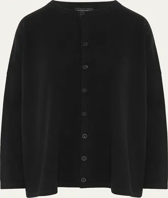 Eskandar Slim-Sleeve Cashmere Cardigan